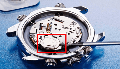 Button Cell Battery in a Watch